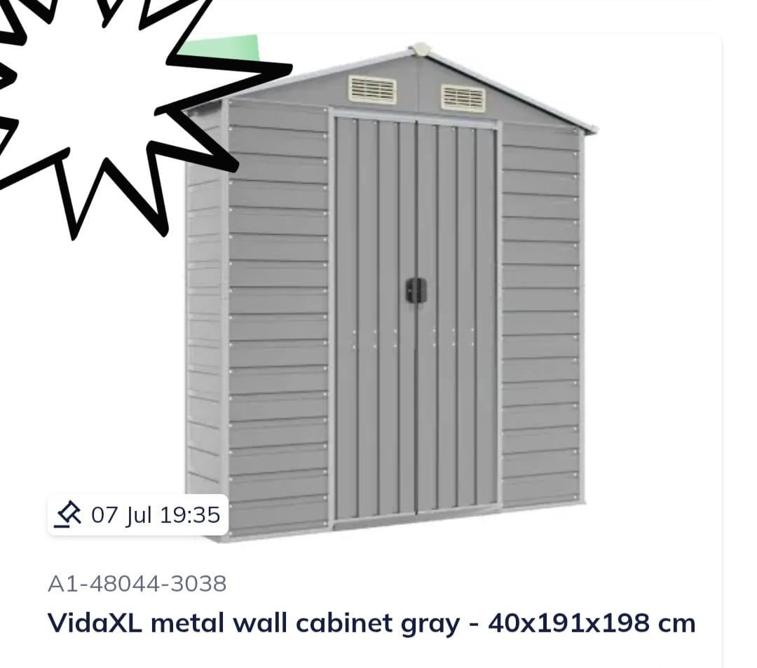 Tuinhuis, opberg schuur, Tuin en Terras, Tuinhuizen, Schuur, Nieuw, Zonder ramen, Metaal