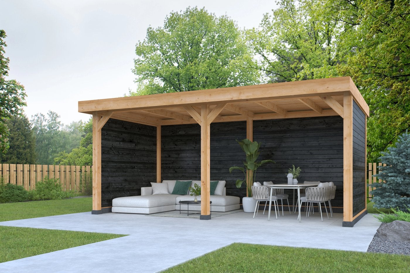 Douglas overkapping 600x350cm AANBIEDING, Ophalen of Verzenden