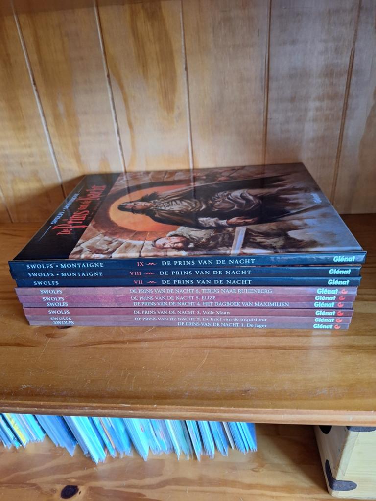 Te koop de prins van de nacht hardcover 9 delen, Meerdere stripboeken, Ophalen of Verzenden