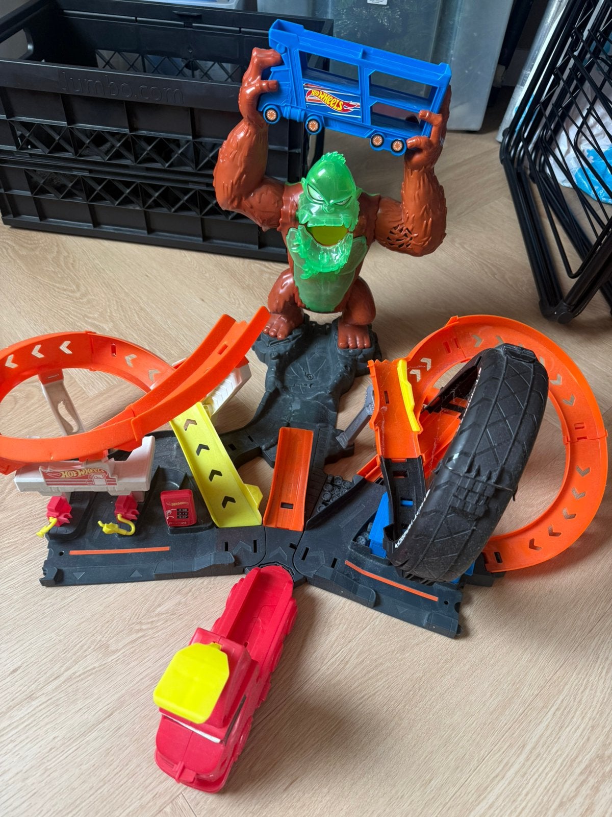 Hot Wheels Gorilla Attack Racebaan – Zo goed als nieuw, Ophalen, Zo goed als nieuw