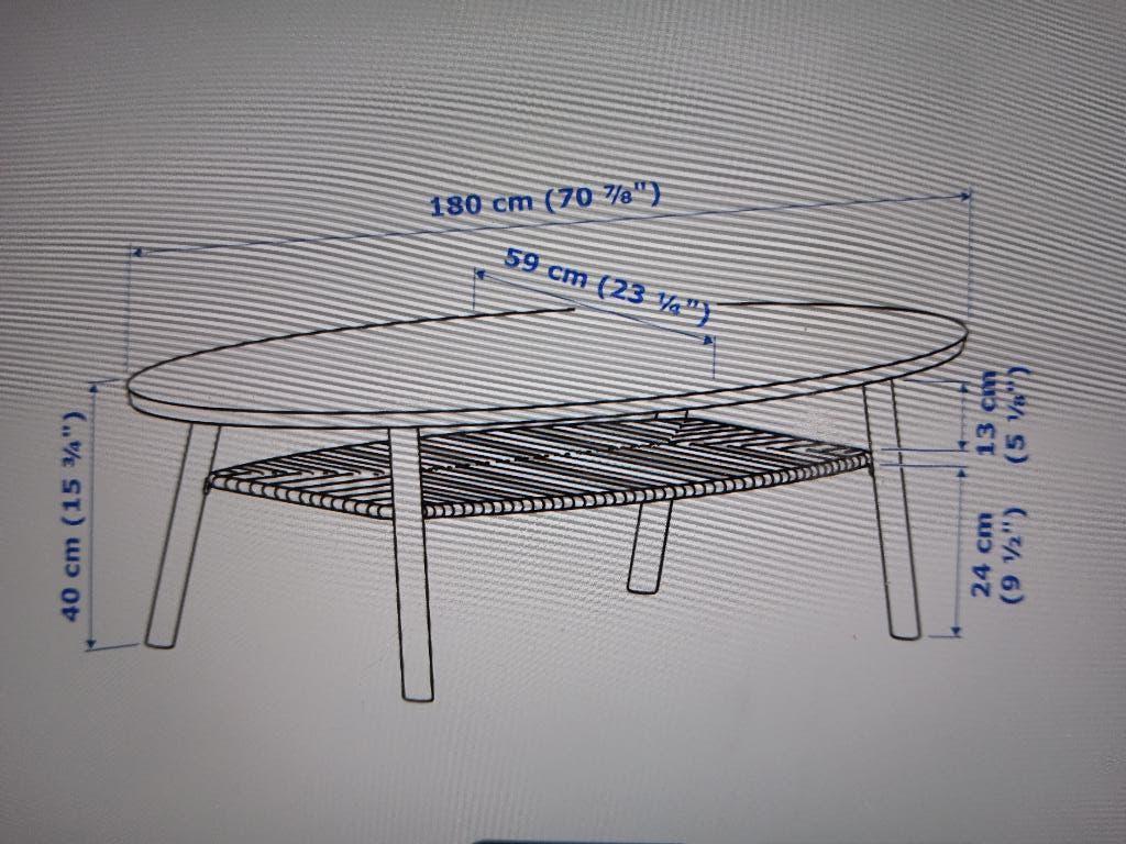 Salontafel STOCKHOLM van Ikea, Huis en Inrichting, Tafels | Salontafels, Ophalen, Gebruikt, Scandinavisch, 50 tot 100 cm