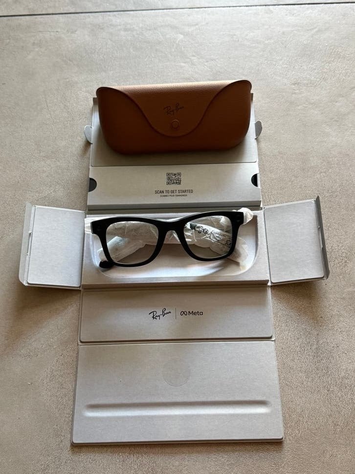 Ray-Ban  Wayfarer Gen 2 Smartbril, Ophalen, Zwart, Nieuw, Ray-Ban