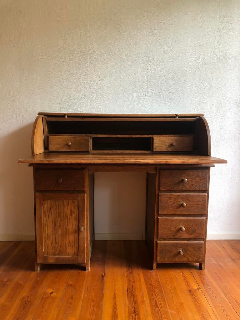 Vintage bureau/ secretaire, Antiek en Kunst, Antiek | Meubels | Kasten, Ophalen