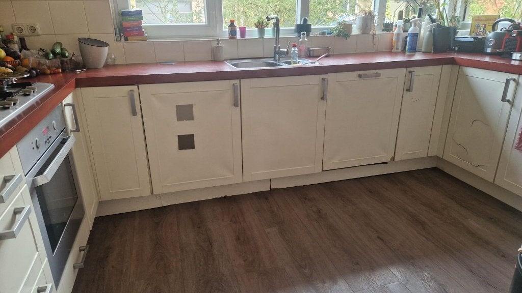 Complete keuken zonder inbouwapparatuur, Ophalen, Gebruikt, Overige materialen, Hoekkeuken