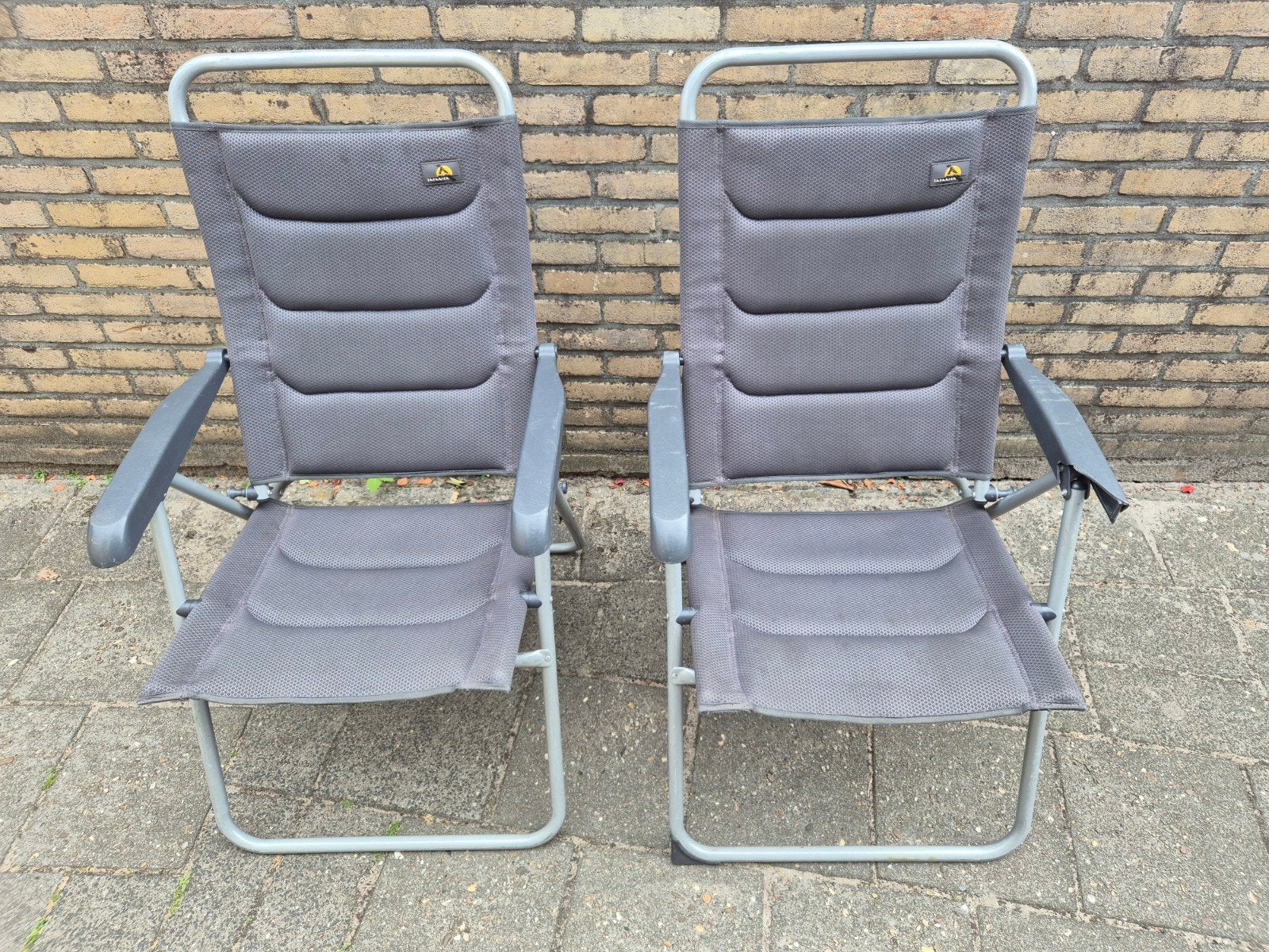 * TEAB * 2x Gebruikte Campingstoelen -, Caravans en Kamperen, Ophalen, Gebruikt, Campingstoel