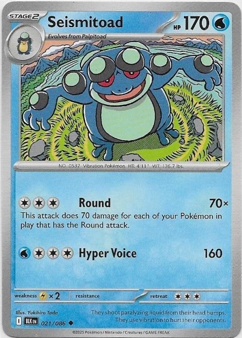 Black Bolt,  Seismitoad [uncommon] 21/86, Verzenden, Nieuw, Losse kaart