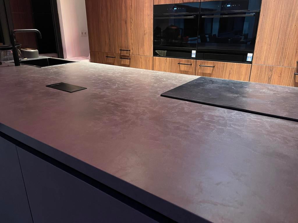 Nieuw Keukenblad Eiland Betonlook 300x117cm Ongesneden, Huis en Inrichting, Keuken | Complete keukens, Ophalen, Overige materialen