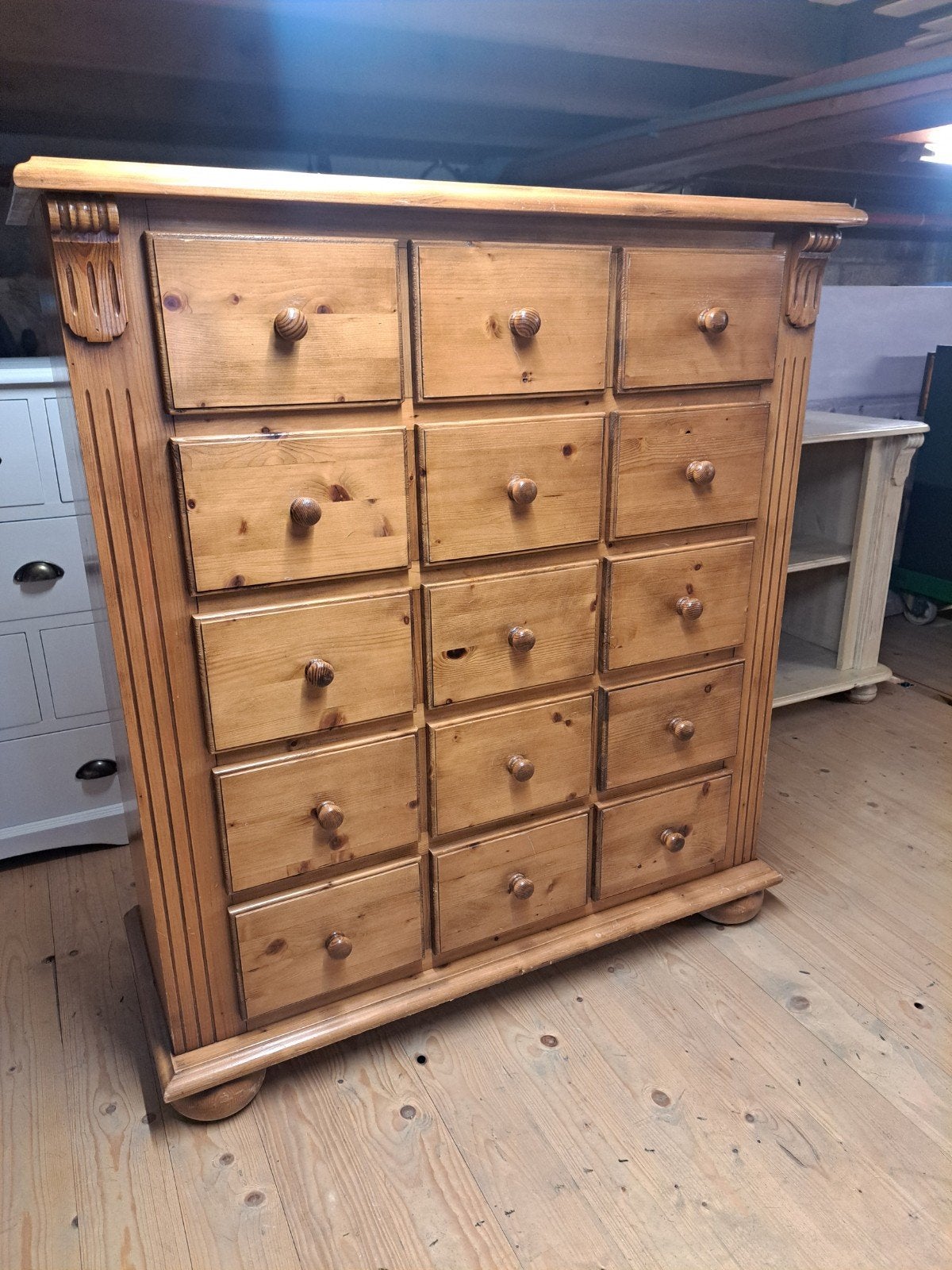 Grenen ladekast, Huis en Inrichting, Kasten | Ladekasten, Zo goed als nieuw, 100 tot 150 cm, 100 tot 150 cm, 25 tot 50 cm, Grenenhout