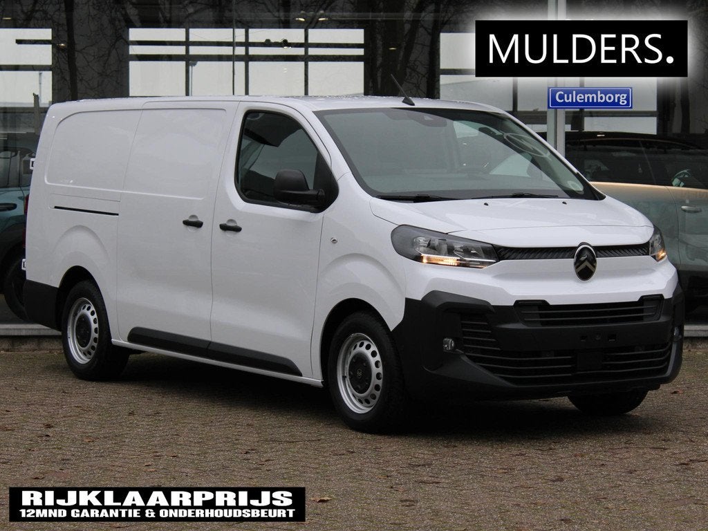 Citroen ë-Jumpy L3 136 75 kWh VOORRAAD KORTING, Auto's, Bestelauto's, 12 maanden, Gebruikt, 2027 kg, Wit