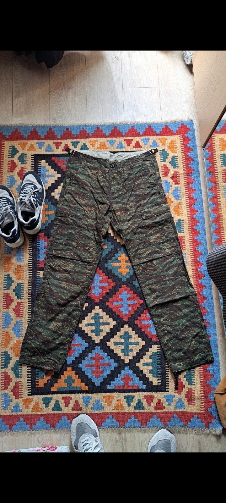Carhartt WIP Aviation Pant Camo (32x32), Maat 48/50 (M), Ophalen of Verzenden, Zo goed als nieuw, Groen