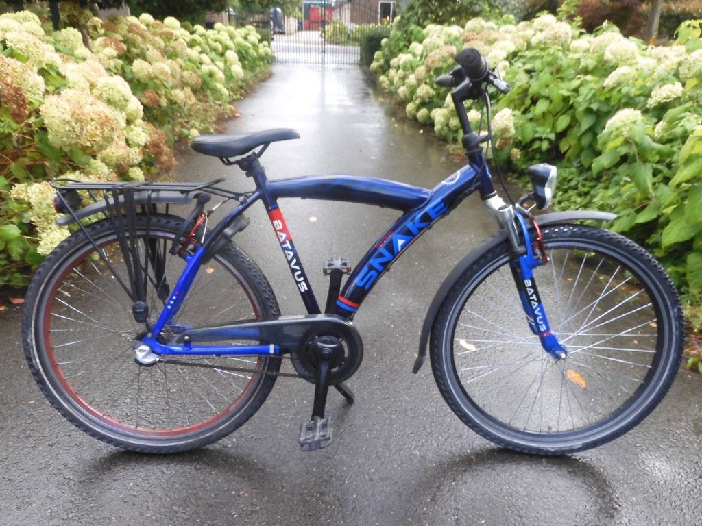 Hoge blauwe  Batavus Snake 48 frame met 3 versnellingen, Fietsen en Brommers, Terugtraprem, Batavus, Versnellingen, Zo goed als nieuw