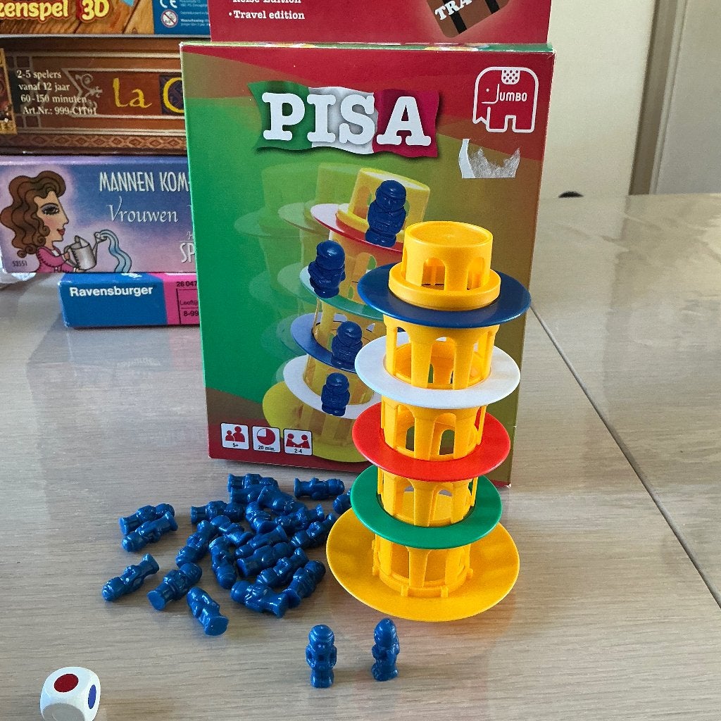 Toren van Pisa, Ophalen, Zo goed als nieuw, Jumbo, Reisspel