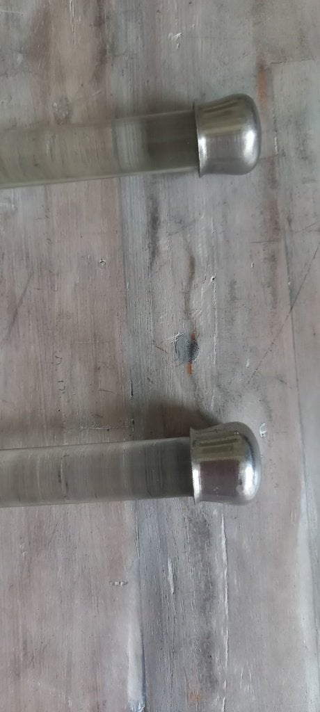 2x antieke vintage glazen handdoekhouders handdoekrek stang, Ophalen of Verzenden