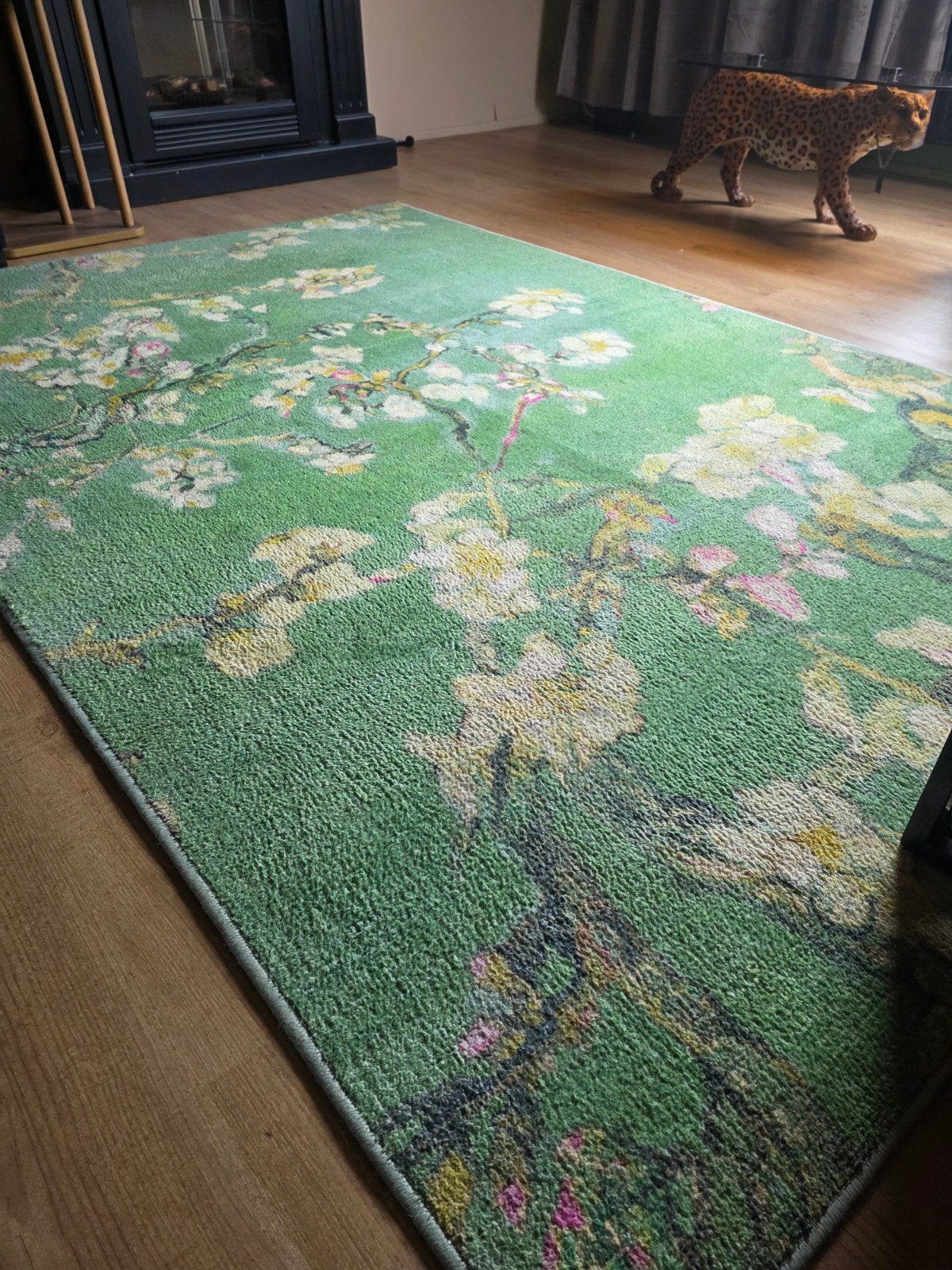 Prachtig fleurig Van Gogh vloerkleed 160x240, Ophalen, Gebruikt, 150 tot 200 cm, 200 cm of meer
