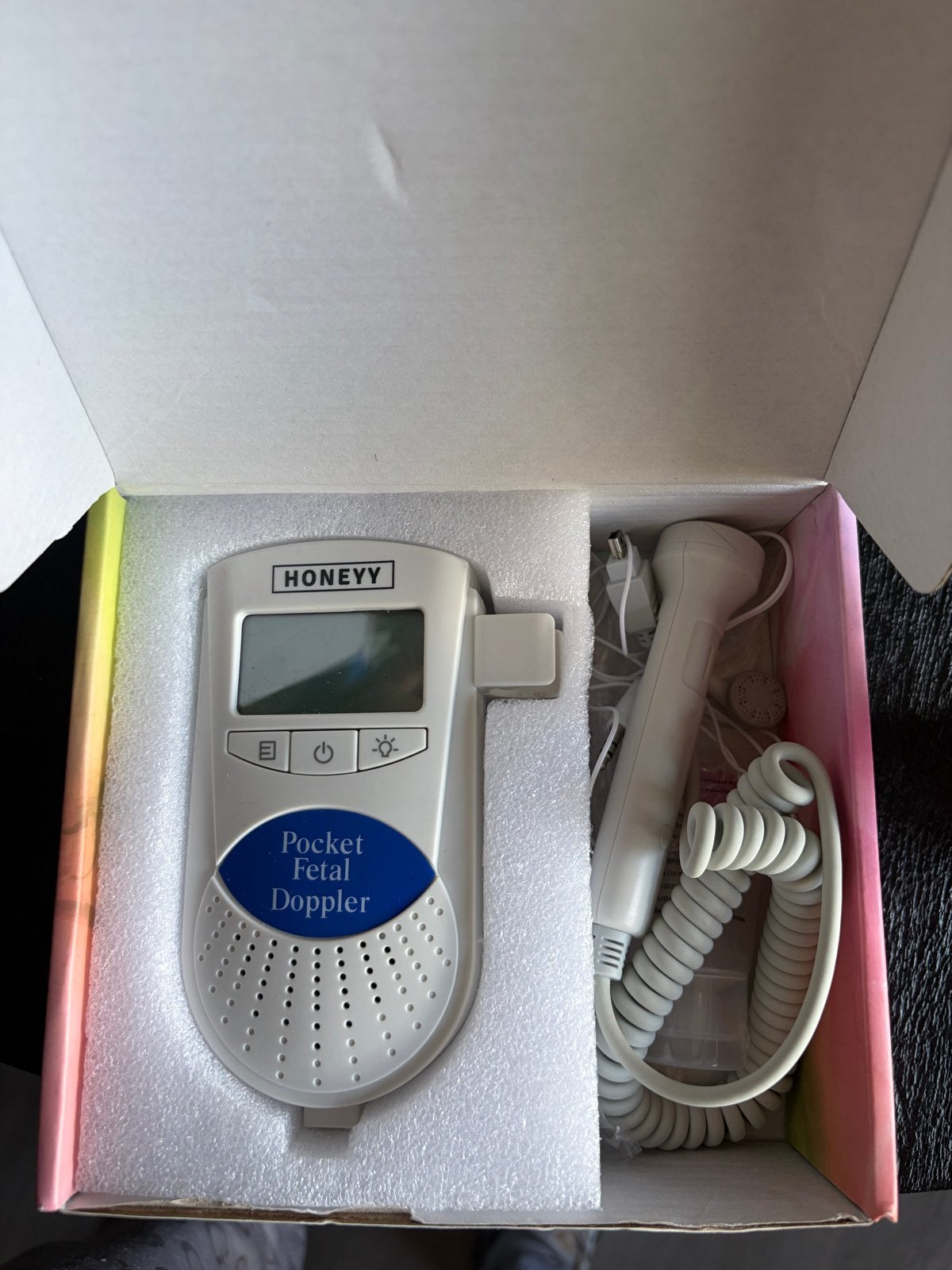 Honeyy Pocket Foetale Doppler met Ultrasone Gel, Ophalen, Zo goed als nieuw