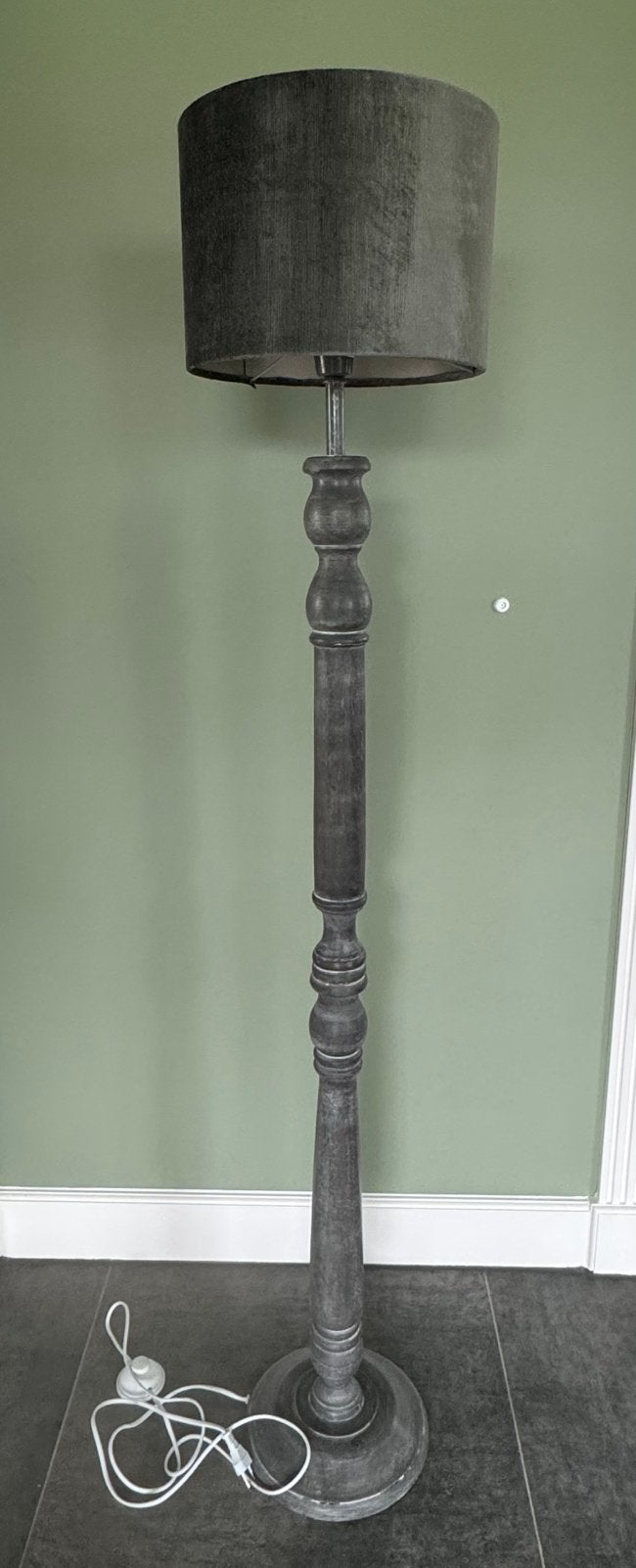 Houten vloerlamp, Ophalen, Zo goed als nieuw, 150 tot 200 cm