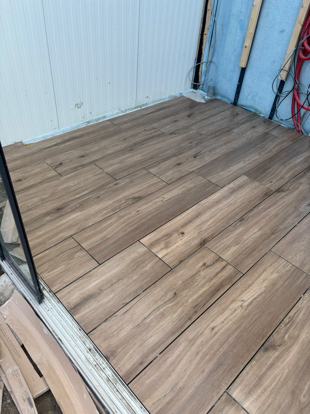 Houtlook vloertegels - Keramiek - 120 x30 cm, Doe-het-zelf en Verbouw, Ophalen, 60 cm of meer, Keramiek, Nieuw