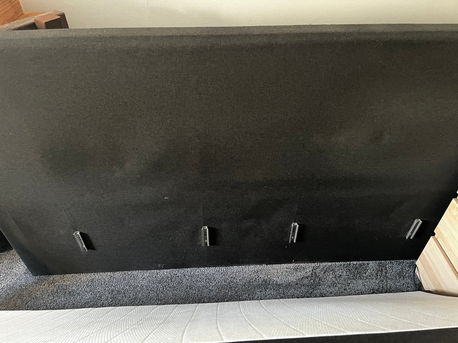 Gebruikte boxspring 180x210 cm met zilveren poten, Ophalen, Gebruikt, 210 cm, Tweepersoons
