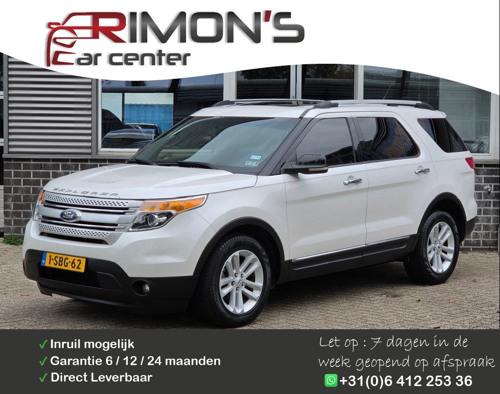 Ford EXPLORER XLT 7 Persoons Navi Camera Leder, Automaat, Euro 5, Gebruikt, 2000 kg
