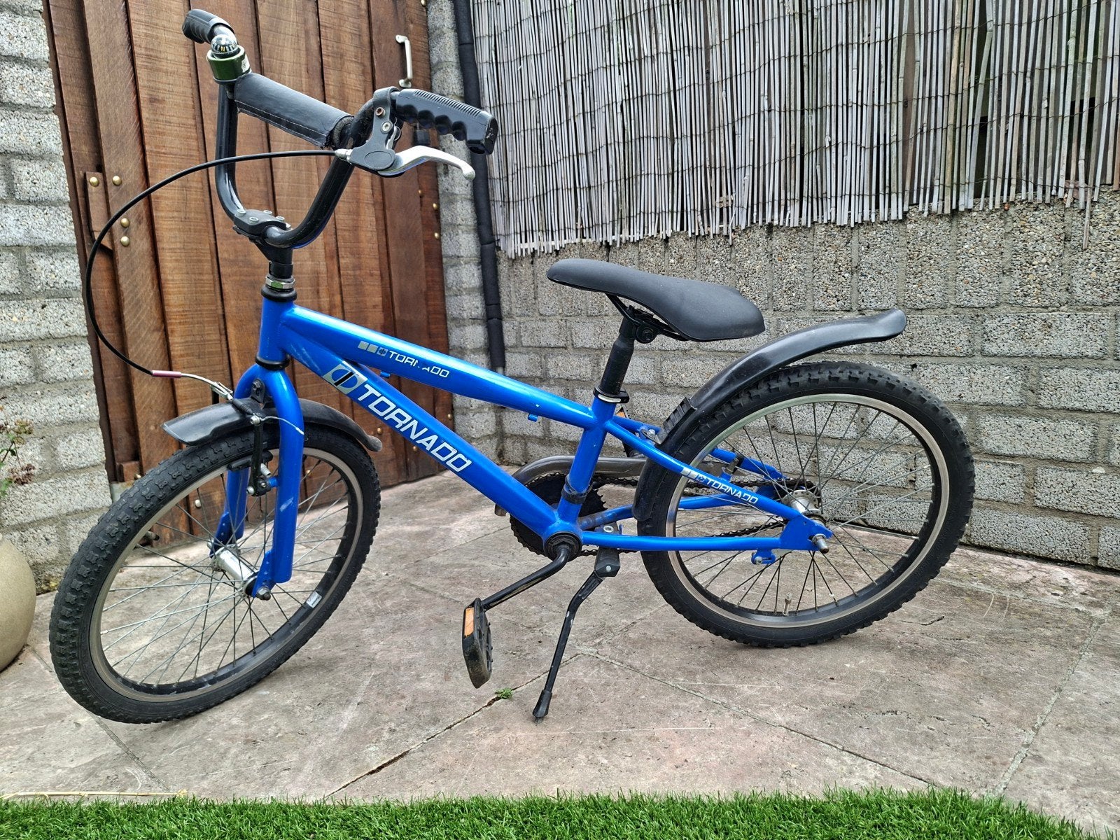 Blauwe Tornado BMX fiets - Gebruikt, goede staat, Ophalen, Staal, Velgrem, Tornado