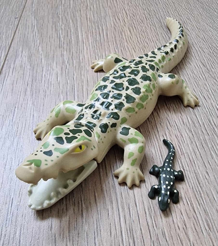 Playmobil 6644 Alligator met jong, Wild life, Complete set, Ophalen of Verzenden, Zo goed als nieuw