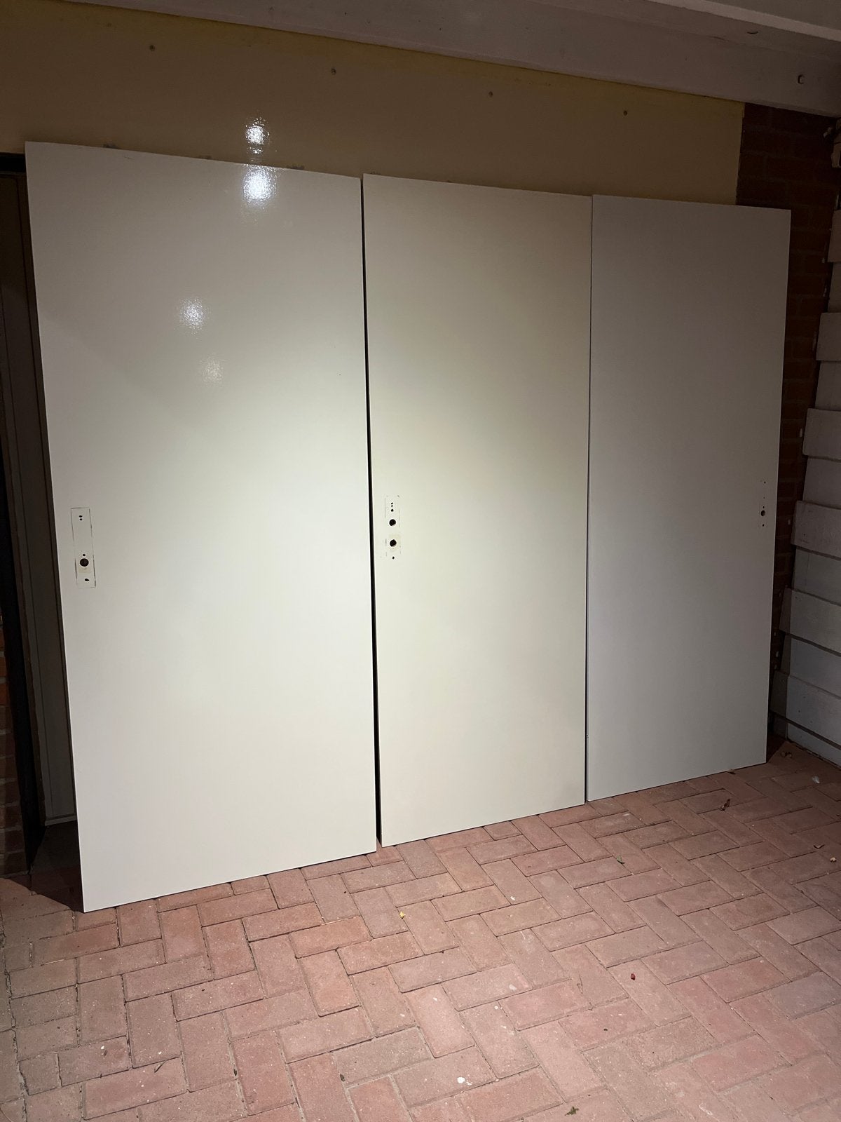 3 opdekdeuren (2x links, 1x rechts) gratis af te halen, Doe-het-zelf en Verbouw, Ophalen, Gebruikt, 80 tot 100 cm, Binnendeur