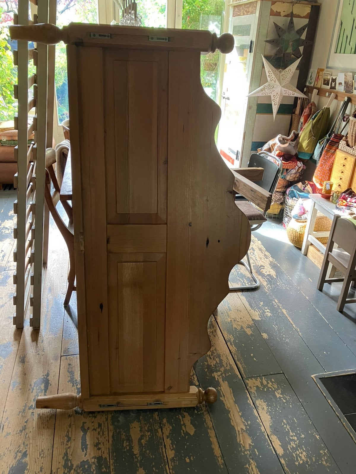 Antiek grenen bed, Ophalen