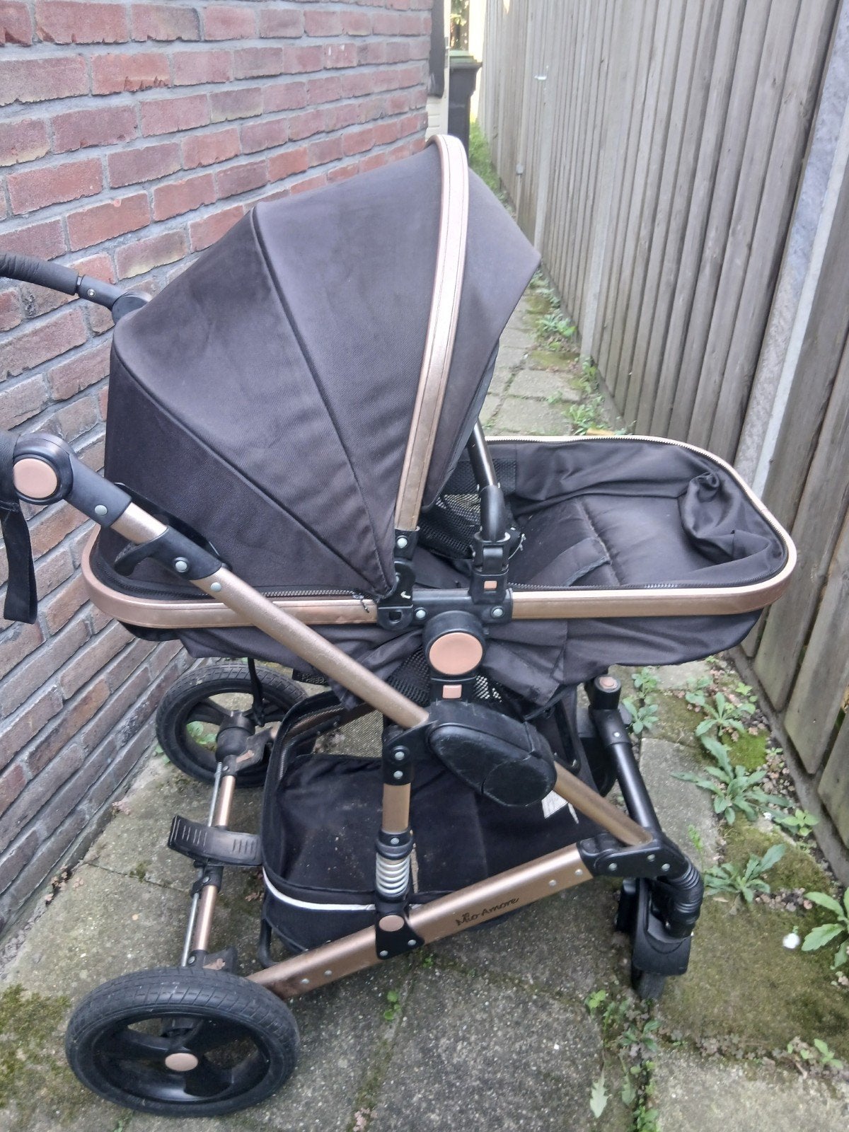 Mio Amore Combiwagen - Zwart/Goud, Ophalen, Gebruikt, Combiwagen, Overige merken