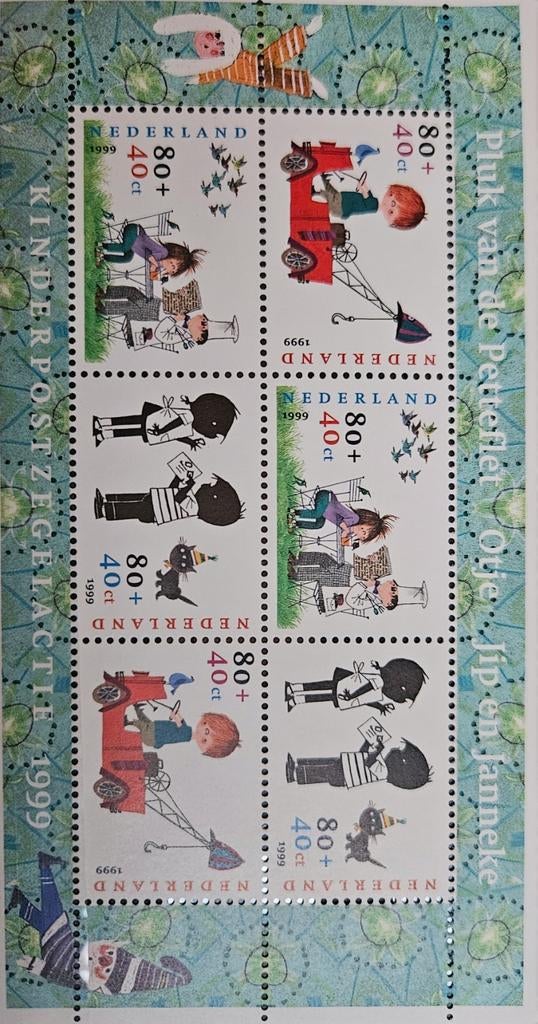 Kinderpostzegels 1999: Pluk, Otje, Jip en Janneke, Postzegels en Munten, Ophalen, Na 1940, Postfris