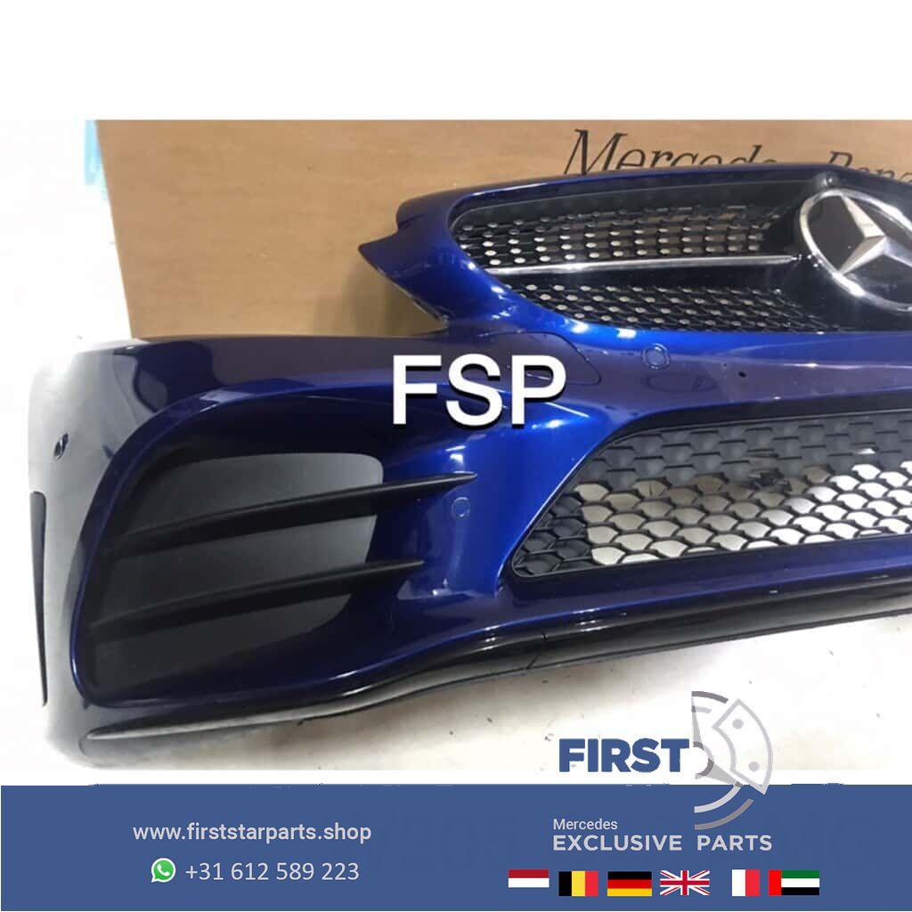 W205 C205 S205 FACELIFT C43 AMG VOORBUMPER + DIAMOND GRIL CO, Gebruikt, -, Voor, Ophalen of Verzenden