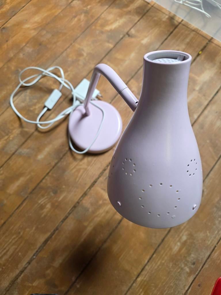 Zacht roze dimbare bureaulamp, Ophalen