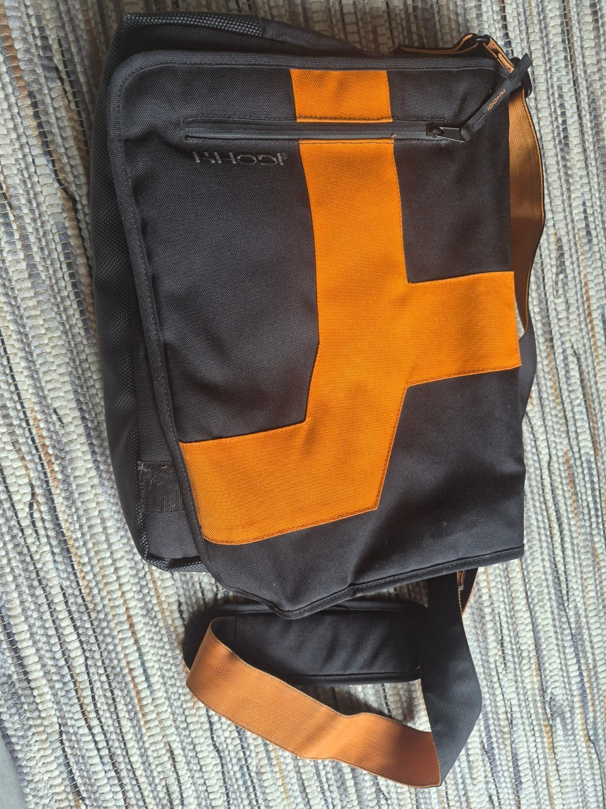 Khodi Schoudertas Zwart/Oranje, Sieraden, Tassen en Uiterlijk, Ophalen, Gebruikt, Zwart