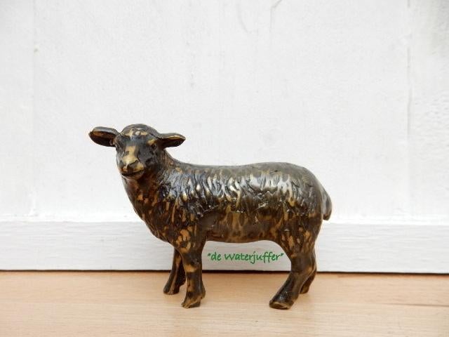 132* bronzen schaap klein afm.(Boven €75 geen verzendkosten), Ophalen of Verzenden, Nieuw, Overige materialen, Dierenbeeld