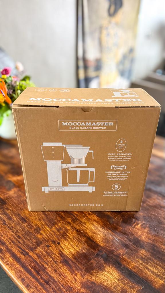 Nieuwe Moccamaster Select Antraciet + Aankoop bon, 10 kopjes of meer, Gemalen koffie, Ophalen of Verzenden, Koffiemachine