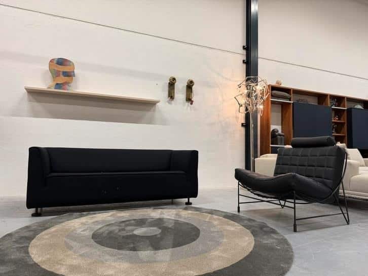 Nieuw Gelderland 4800 2,5 zits bank zwart stof 190 Design