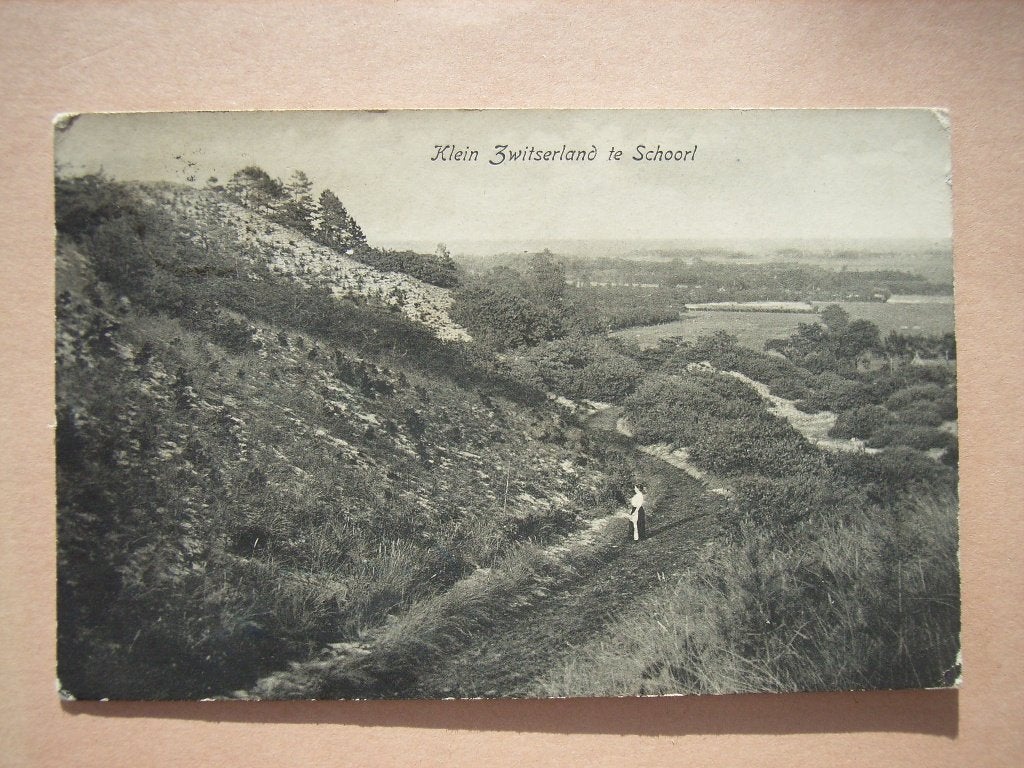 Ansichtkaart Klein Zwitserland te Schoorl NH, Ophalen of Verzenden, 1940 tot 1960, Gelopen, Noord-Holland