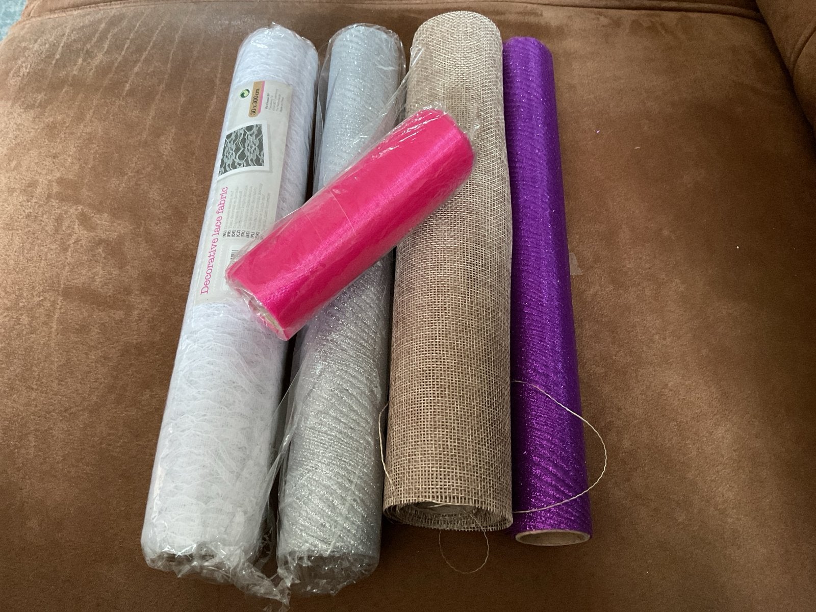 Decoratieve Tule Rollen set 4 - Nu 4 sets voor € 3,50, Overige materialen, Meerkleurig, Ophalen of Verzenden, Minder dan 30 cm