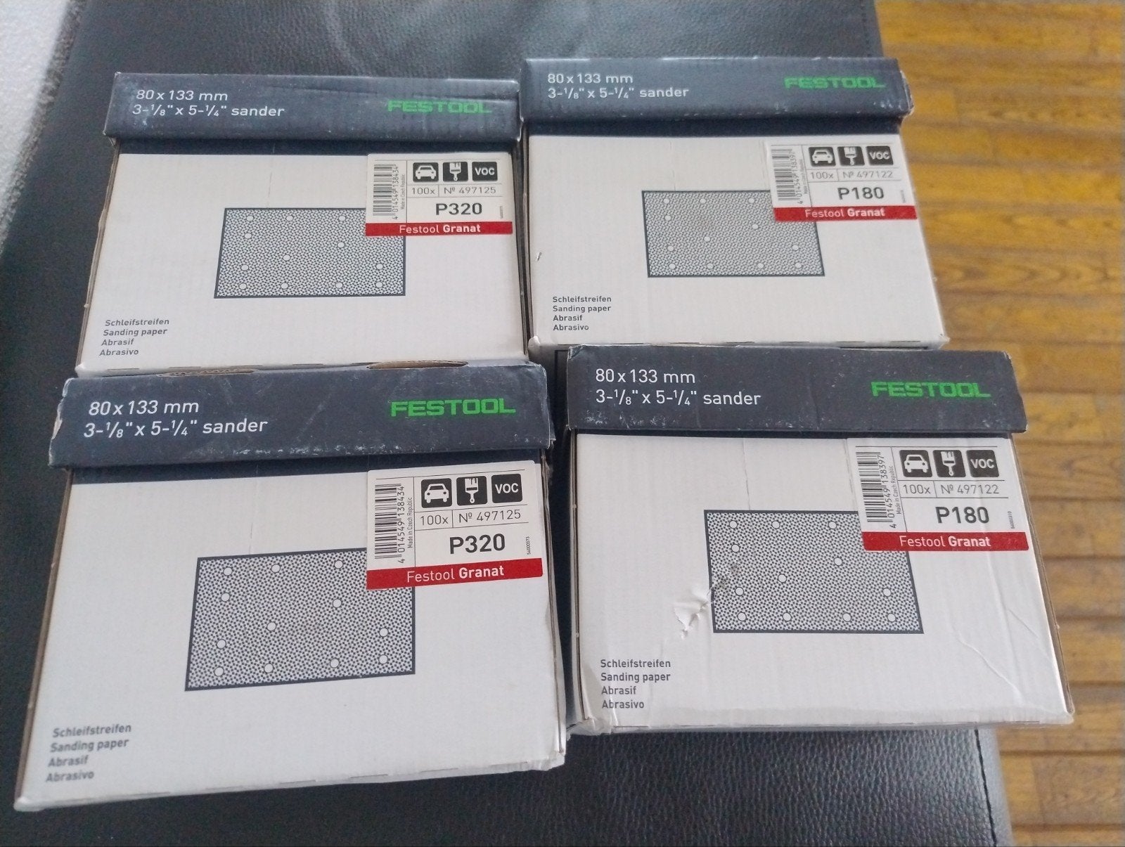 Festool Granat Schuurpapier 80x133 mm P180 en P320, Ophalen of Verzenden, Nieuw, Minder dan 600 watt, Overige typen