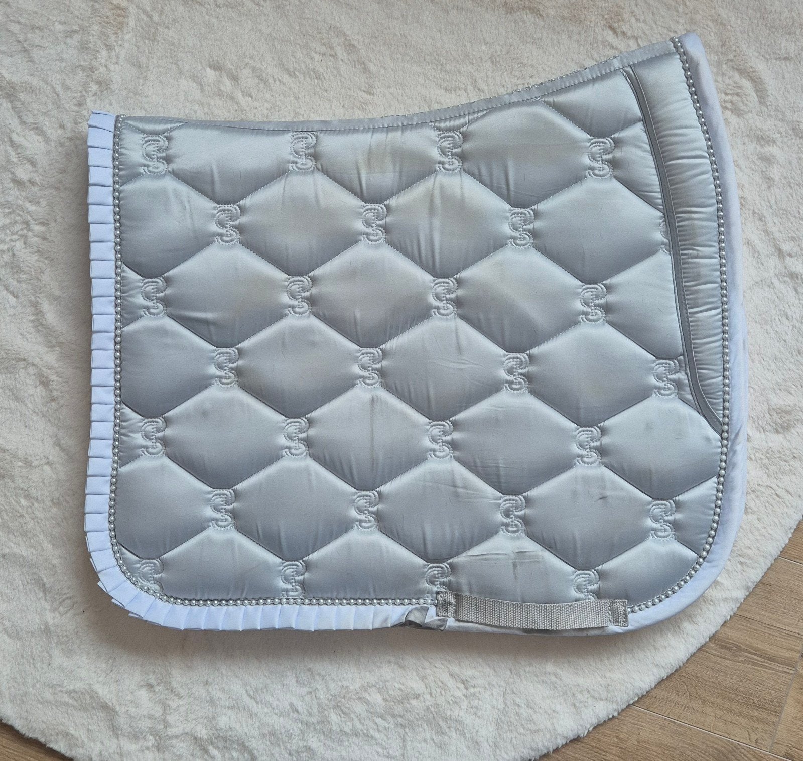 Ps of Sweden ruffle dekje pearl grey, Ophalen of Verzenden, Zo goed als nieuw, Dressuur