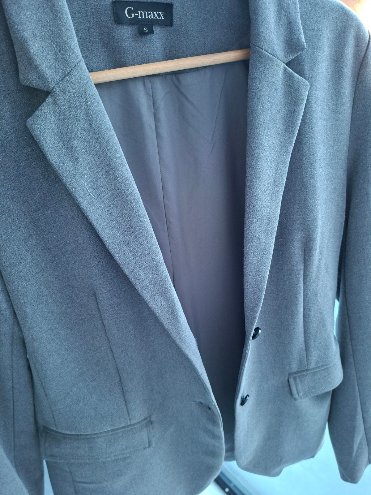 Leuke grijze blazer van G-maxx, maat s, Ophalen, Jasje, Maat 36 (S), Grijs