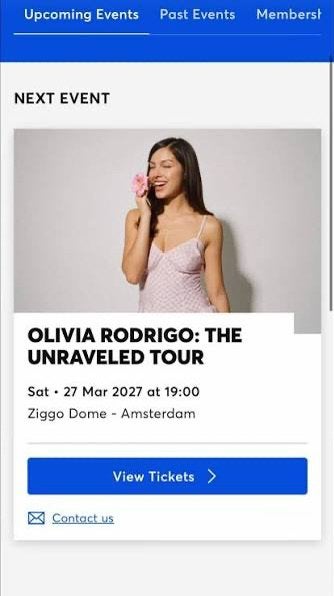 Olivia Rodrigo tickets: 2 staanplekken 27 maart, Twee personen, Maart