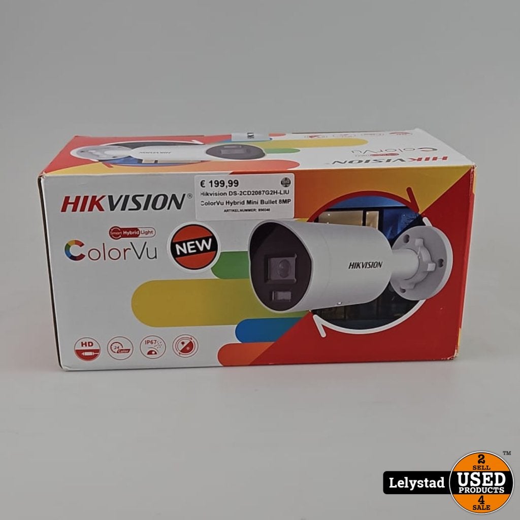 Hikvision DS-2CD2087G2H-LIU ColorVu Hybrid Mini Bullet 8MP