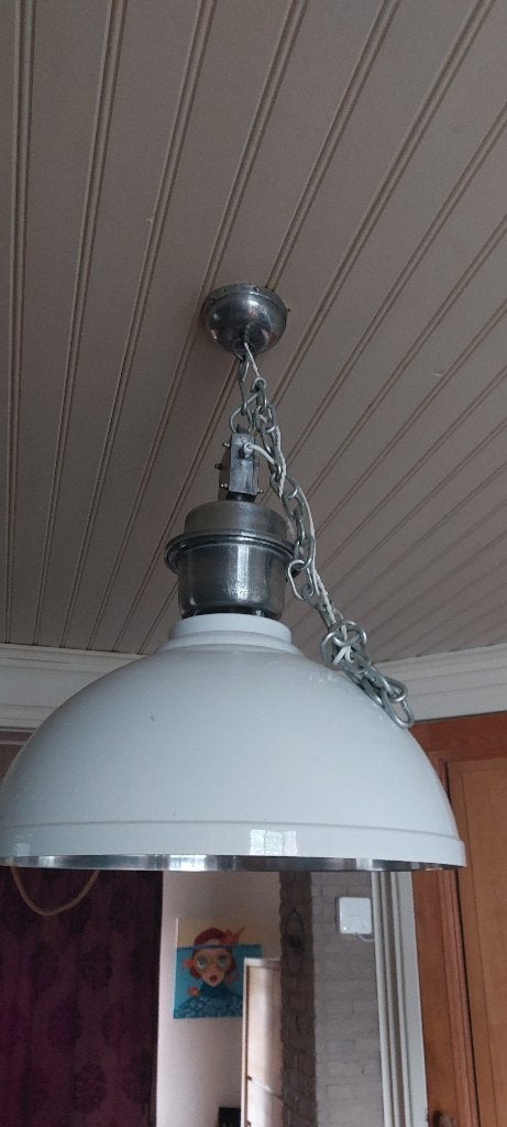 Lampen hang Industrieel, Ophalen, Overige fittingen, Zo goed als nieuw, Metaal