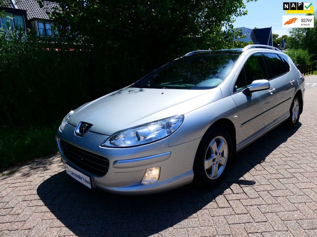 Peugeot 407 SW 2.0-16V ST Pack 140pk Clima Navi Trekhaak 150, Voorwielaandrijving, Stof, Gebruikt, 4 cilinders