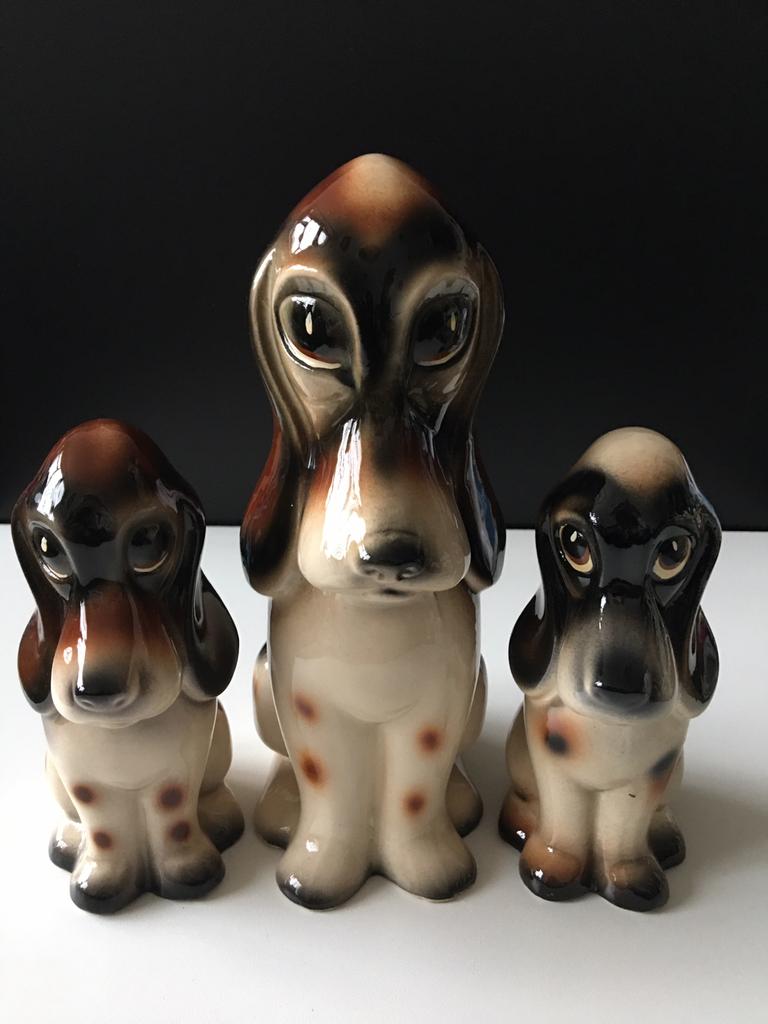 Prachtige Set Honden (Jema Holland ) 24 en 16,5 cm Hoog, Ophalen of Verzenden