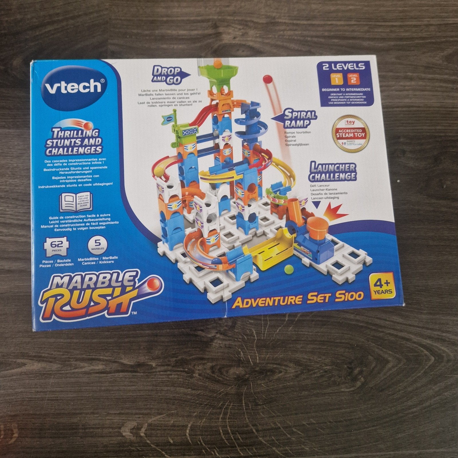 VTech Marble Rush Adventure Set S100 knikkerbaan, Ophalen