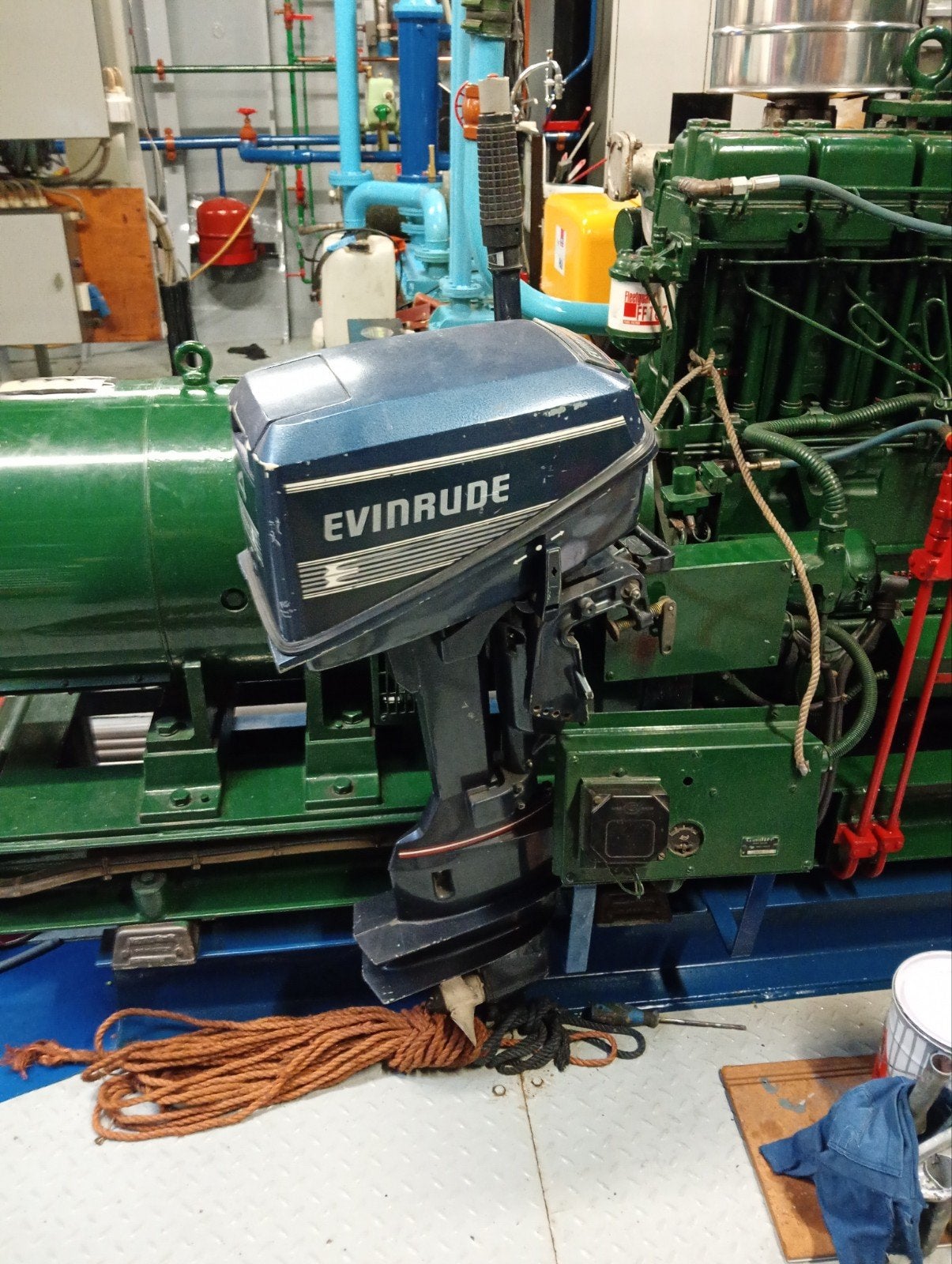 Evinrude 4 pk buitenboordmotor, Ophalen, Gebruikt