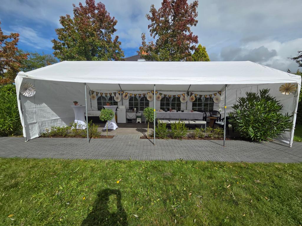 Tentzeilen voor feesttent 4x8m wit (zonder palen), Caravans en Kamperen, Tenten, Ophalen of Verzenden