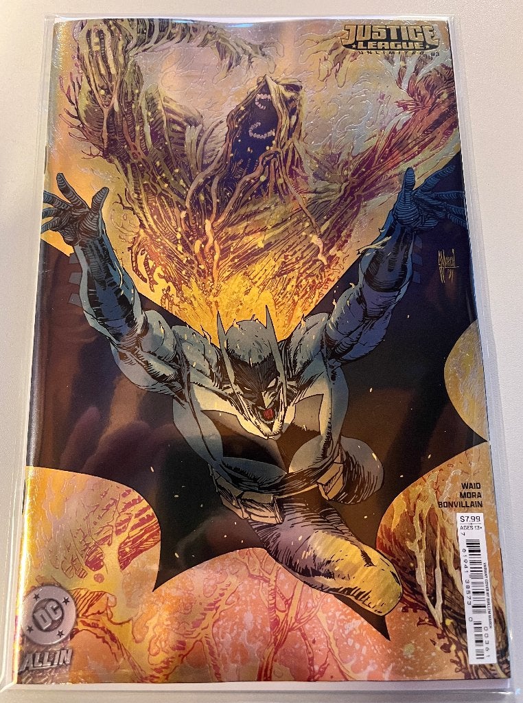 Justice League Unlimited #3 Guillem March Raised UV Foil, Eén comic, Amerika, Nieuw, Ophalen of Verzenden