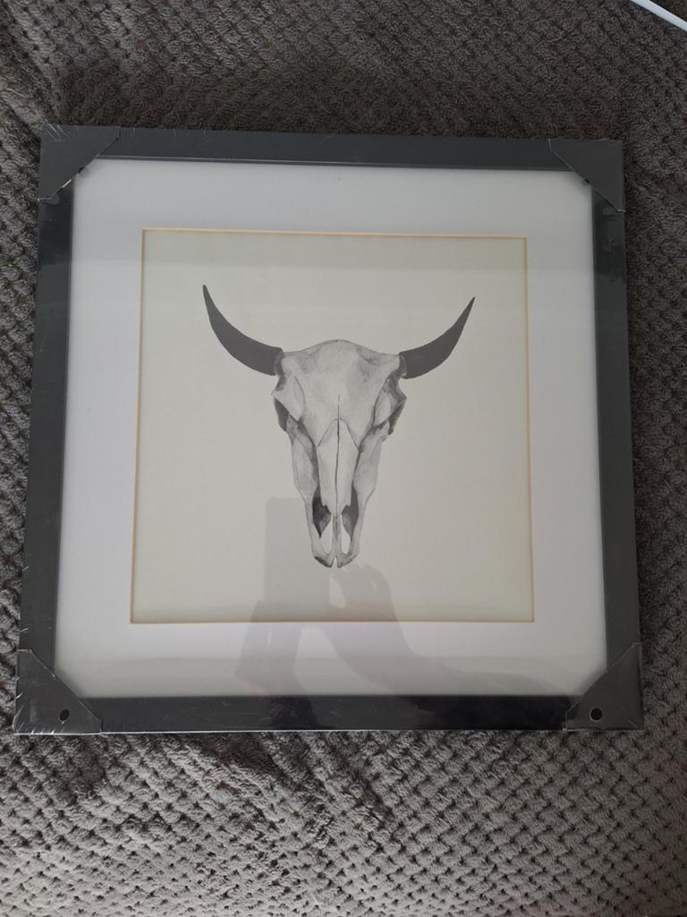 Schilderij zwart met wit, Antiek en Kunst, Kunst | Tekeningen en Foto's, Ophalen